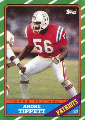 1986 Topps Andre Tippett #39 Football Card
