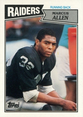 1987 Topps Marcus Allen #215 Football Card