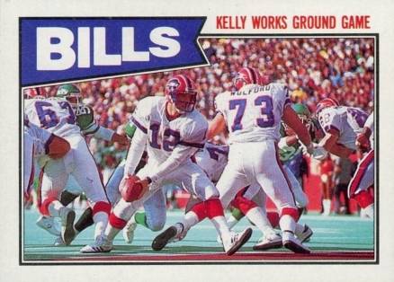 1987 Topps Bills "Kelly Works Ground Game" #361 Football Card