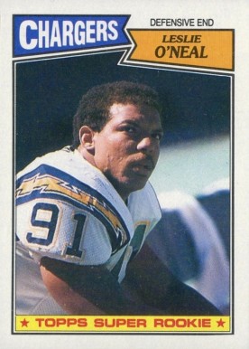 1987 Topps Leslie O'Neal #347 Football Card