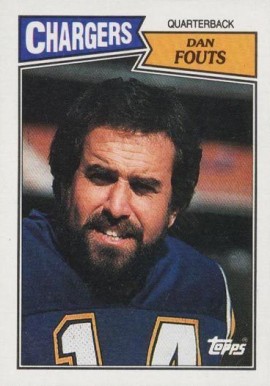 1987 Topps Dan Fouts #340 Football Card