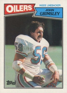 1987 Topps John Grimsley #315 Football Card