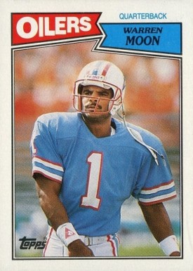 1987 Topps Warren Moon #307 Football Card