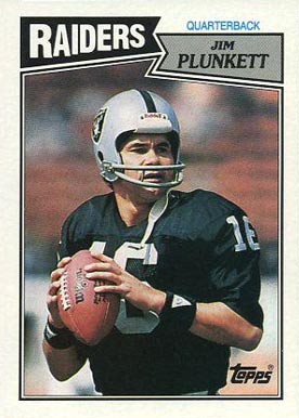 1987 Topps Jim Plunkett #214 Football Card