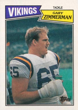 1987 Topps Gary Zimmerman #207 Football Card
