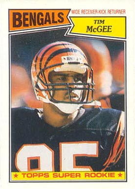 1987 Topps Tim McGee #190 Football Card