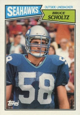 1987 Topps Bruce Scholtz #178 Football Card