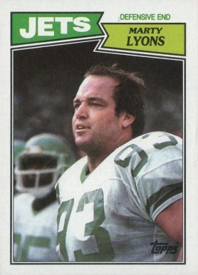 1987 Topps Marty Lyons #137 Football Card
