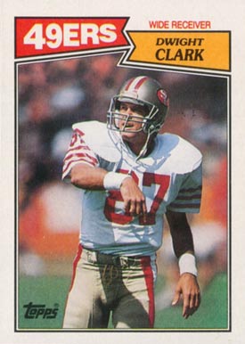 1987 Topps Dwight Clark #116 Football Card