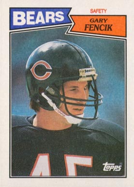 1987 Topps Gary Fencik #62 Football Card