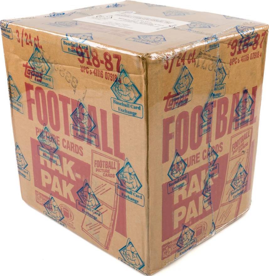 1987 Topps Rack Pack Case #RPC Football Card