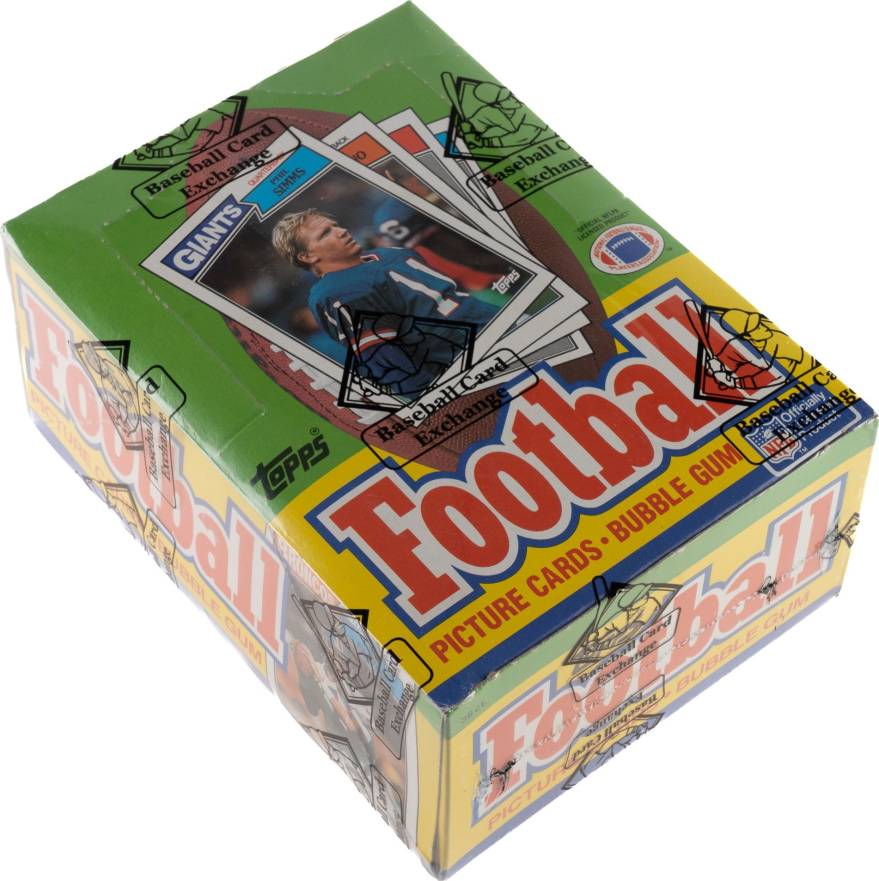 1987 Topps Wax Pack Box #WPB Football Card