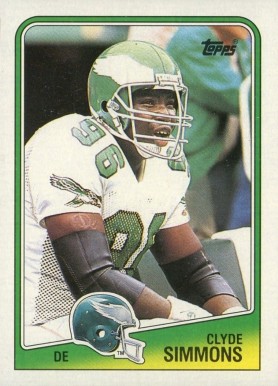 1988 Topps Clyde Simmons #244 Football Card
