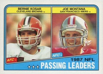 1988 Topps Passing Leaders #215 Football Card