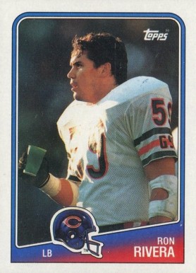 1988 Topps Ron Rivera #81 Football Card
