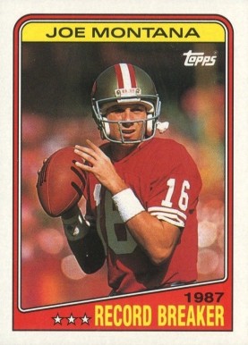1988 Topps Joe Montana #4 Football Card