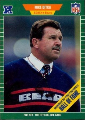 1989 Pro Set Mike Ditka #53 Football Card