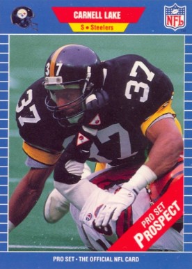 1989 Pro Set Carnell Lake #548 Football Card