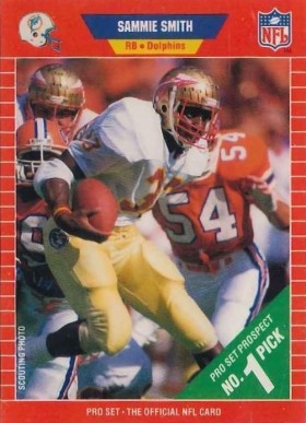 1989 Pro Set Sammie Smith #502 Football Card