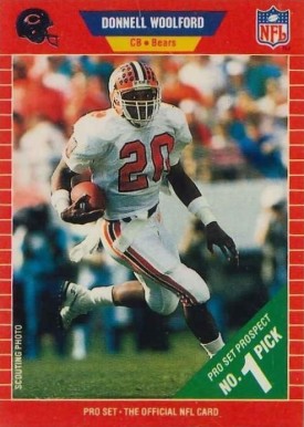 1989 Pro Set Donnell Woolford #488 Football Card