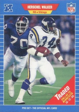 1989 Pro Set Herschel Walker #561 Football Card