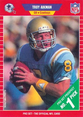 1989 Pro Set Troy Aikman #490 Football Card