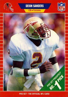 1989 Pro Set Deion Sanders #486 Football Card