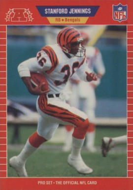 1989 Pro Set Stanford Jennings #449 Football Card