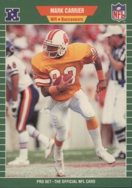 1989 Pro Set Mark Carrier #409 Football Card