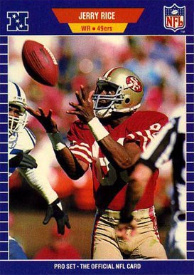 1989 Pro Set Jerry Rice #383 Football Card