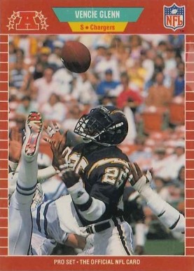 1989 Pro Set Vencie Glenn #359 Football Card