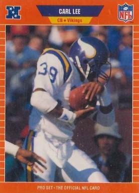 1989 Pro Set Carl Lee #233 Football Card