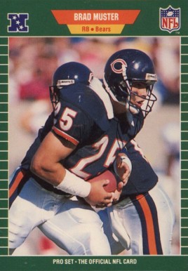 1989 Pro Set Brad Muster #46 Football Card