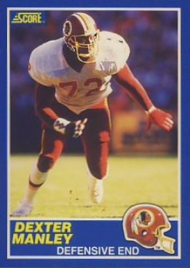 1989 Score Dexter Manley #98 Football Card