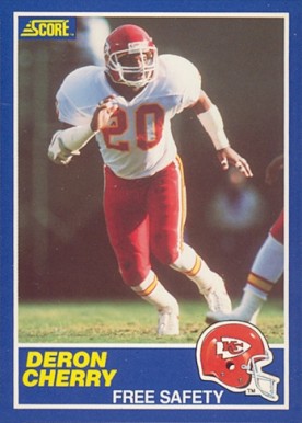 1989 Score Deron Cherry #81 Football Card