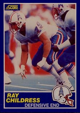 1989 Score Ray Childress #79 Football Card