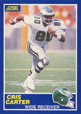 1989 Score Cris Carter #72 Football Card