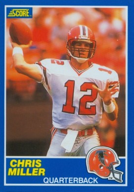 1989 Score Chris Miller #60 Football Card