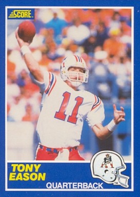 1989 Score Tony Eason #32 Football Card