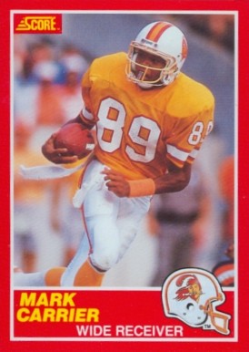 1989 Score Mark Carrier #188c Football Card