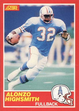 1989 Score Alonzo Highsmith #186 Football Card