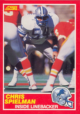 1989 Score Chris Spielman #167 Football Card