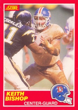 1989 Score Keith Bishop #158 Football Card