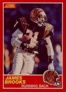 Foot Américain 1991 Carte N°015 James Brooks 