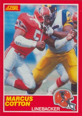 1989 Score Marcus Cotton #142 Football Card