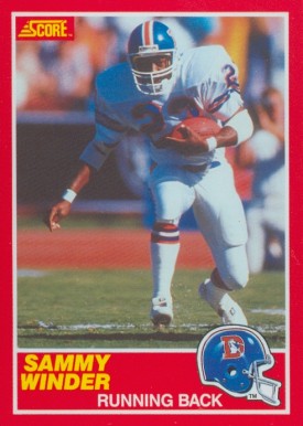 1989 Score Sammy Winder #141 Football Card
