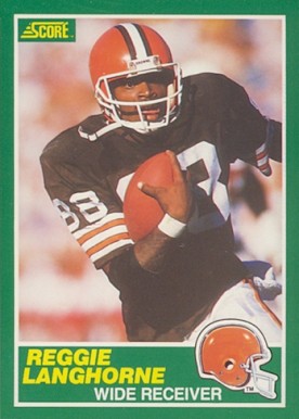 1989 Score Reggie Langhorne #229 Football Card