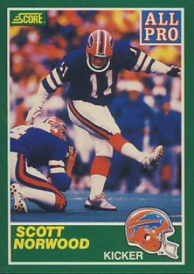 1989 Score Scott Norwood #290 Football Card