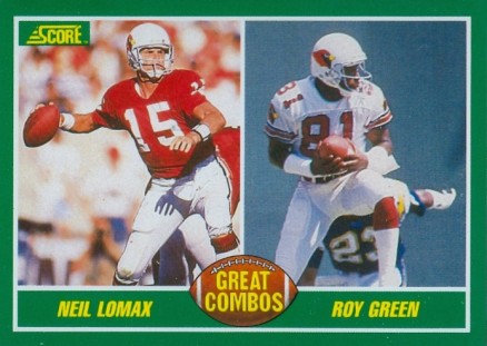 1989 Score Great Combos-Green/Lomax #280 Football Card