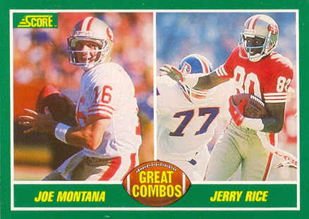 1989 Score Montana/Rice #279 Football Card